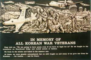 bronze military war memorial