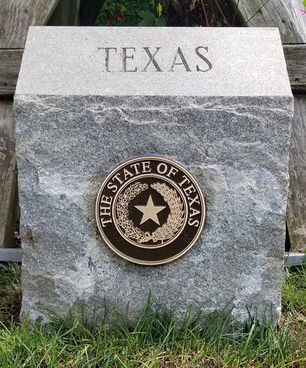 bronze plaque texas state seal bronze plaque