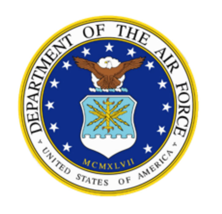 3d color official military seal air force