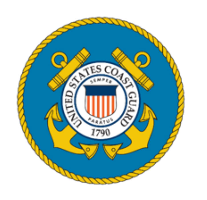 3d color official military seal coast guard
