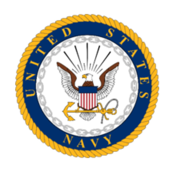 3d color official military seal Navy