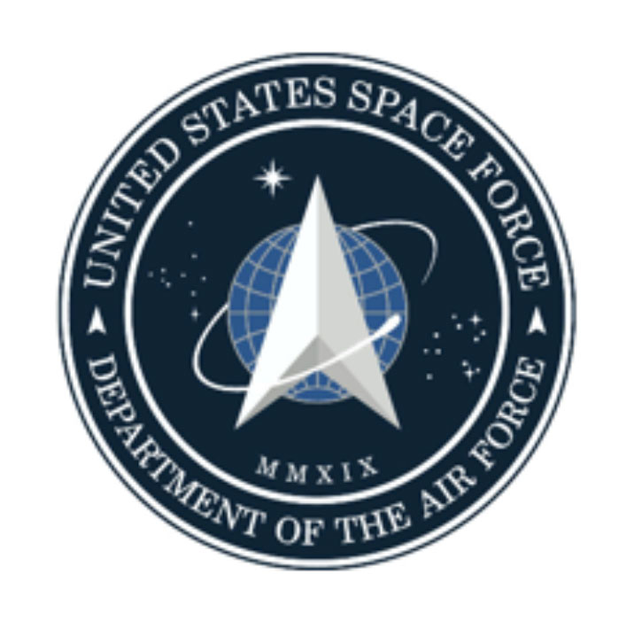 3d color official military seal space force military seal